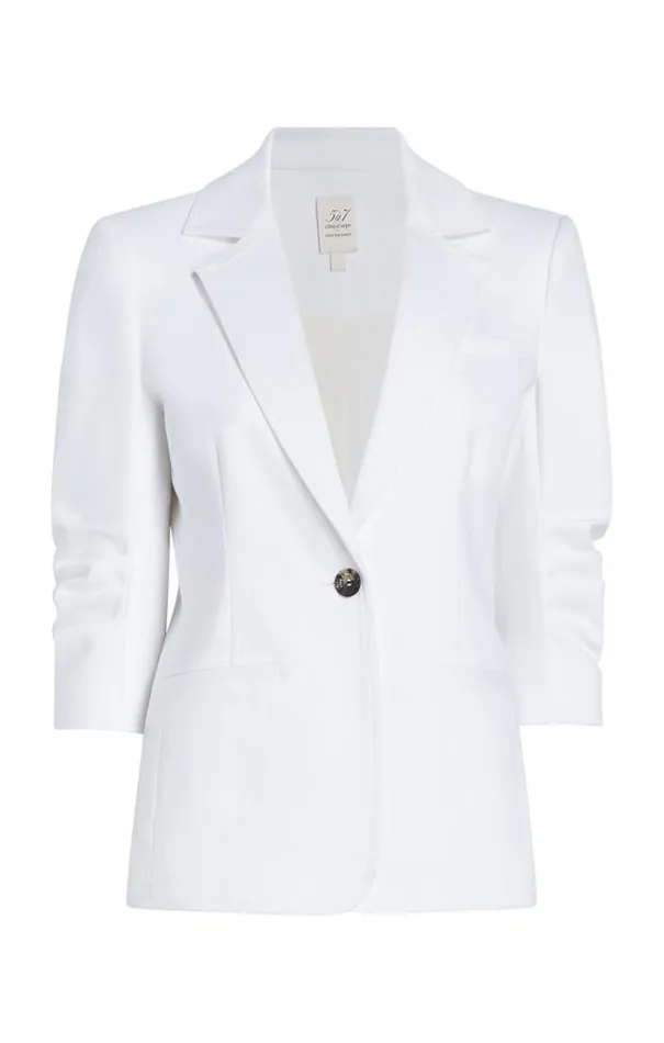 Cinq A Sept Blazers Women White Denim Khloe Blazer White