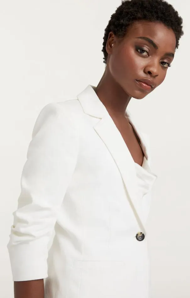 Cinq A Sept Blazers Women White Denim Khloe Blazer White