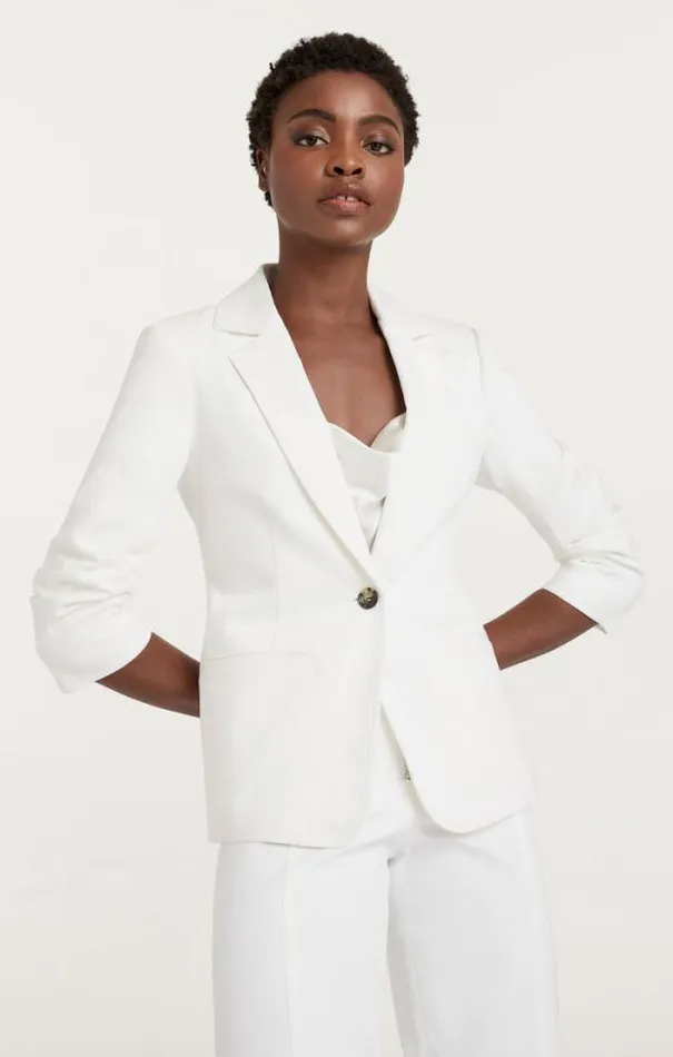 Cinq A Sept Blazers Women White Denim Khloe Blazer White