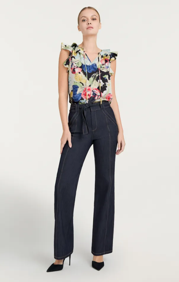 Cinq A Sept Blouses Women Calliope Top Black Multi