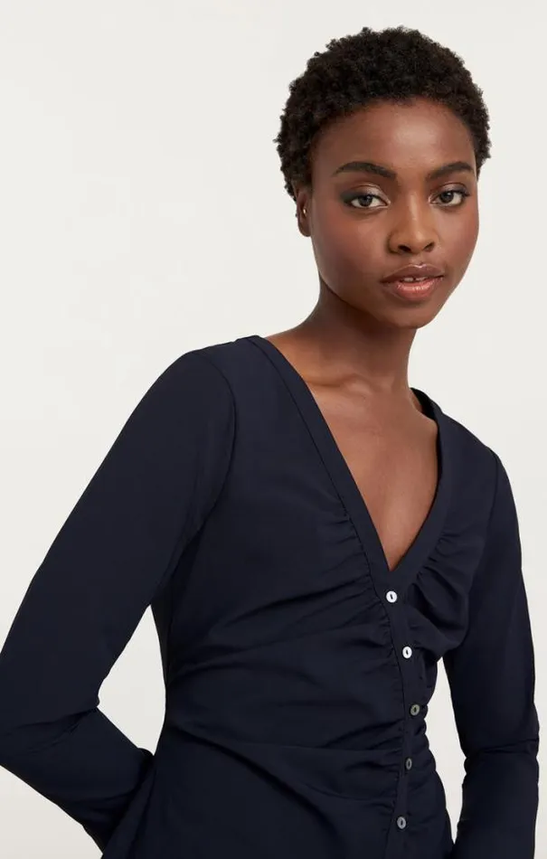 Cinq A Sept Blouses Women Carmen Top Navy