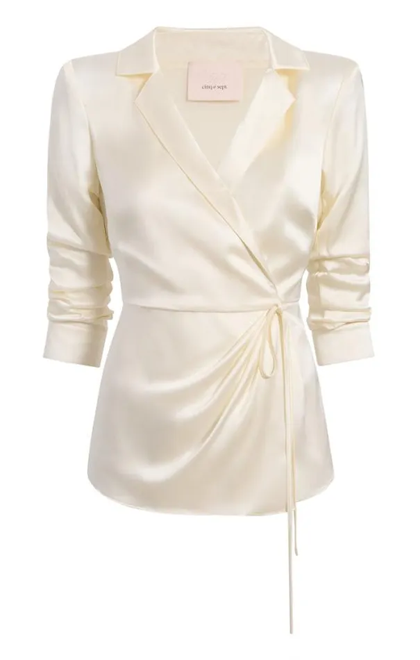 Cinq A Sept Blouses Women Carter Top Ivory