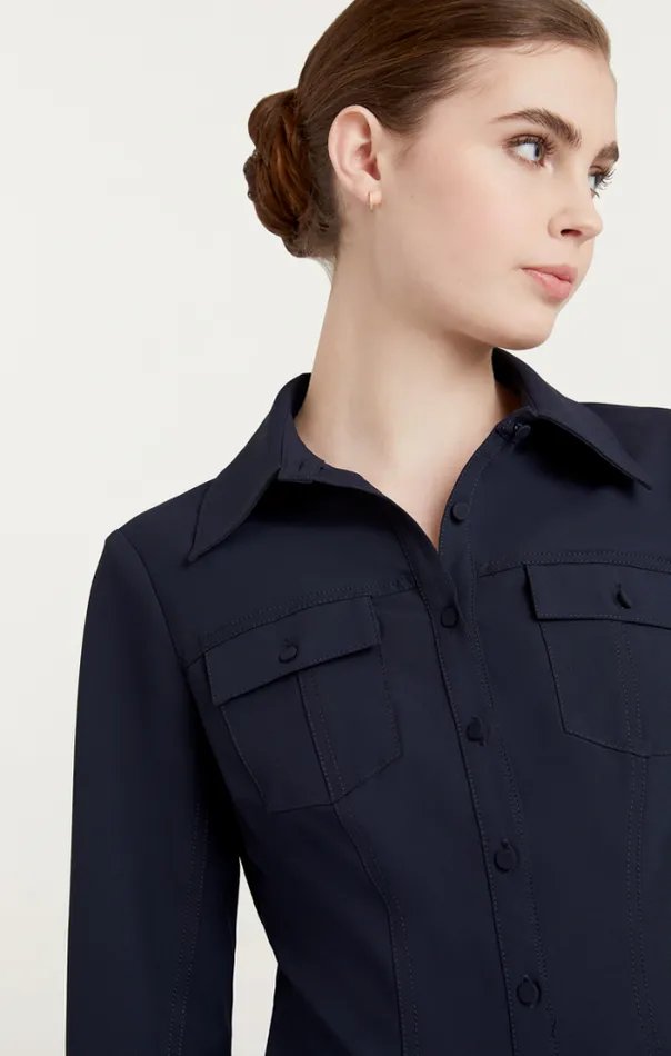 Cinq A Sept Blouses Women Dion Top Navy