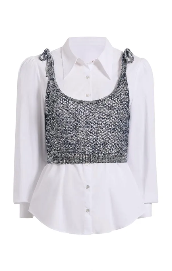 Cinq A Sept Blouses Women Elodie Top Navywhite