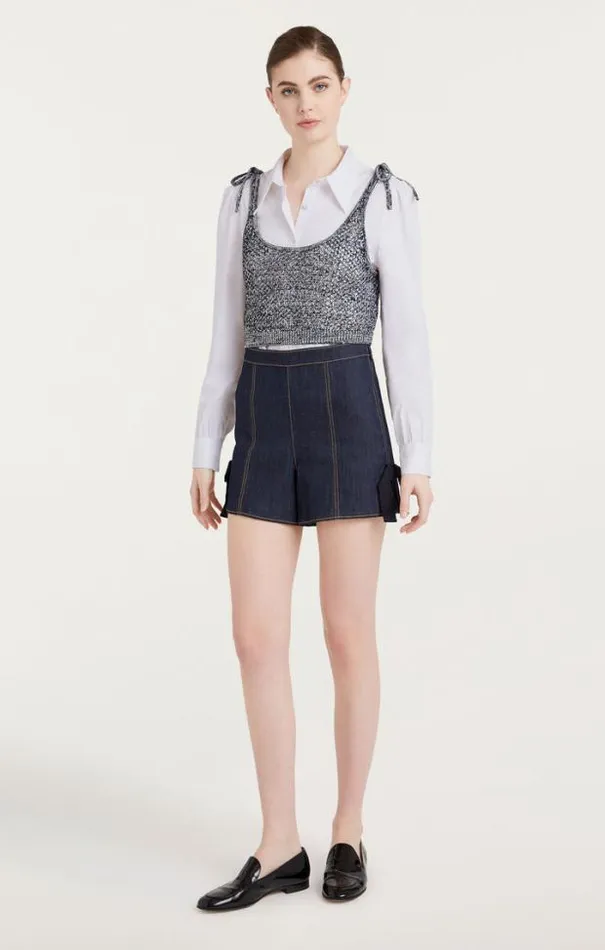 Cinq A Sept Blouses Women Elodie Top Navywhite