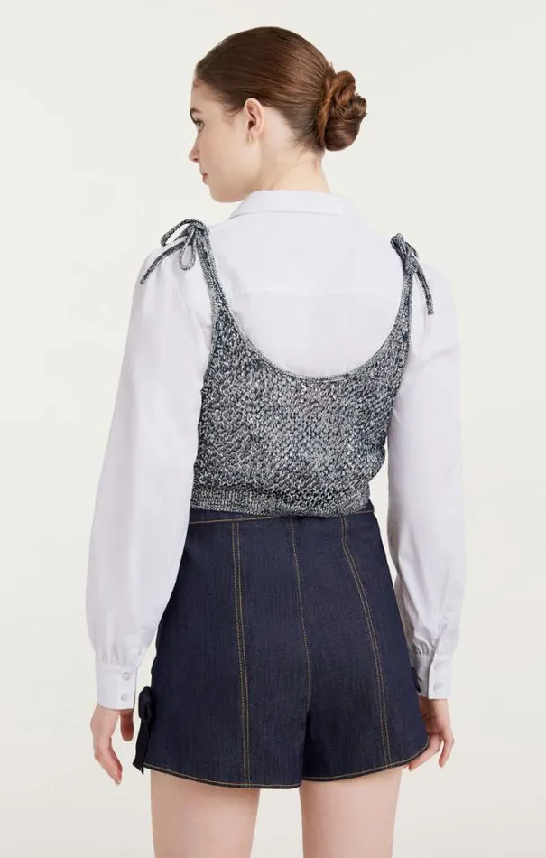 Cinq A Sept Blouses Women Elodie Top Navywhite