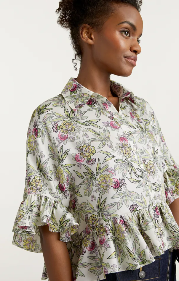 Cinq A Sept Blouses Women Gillian Top Ivory Multi