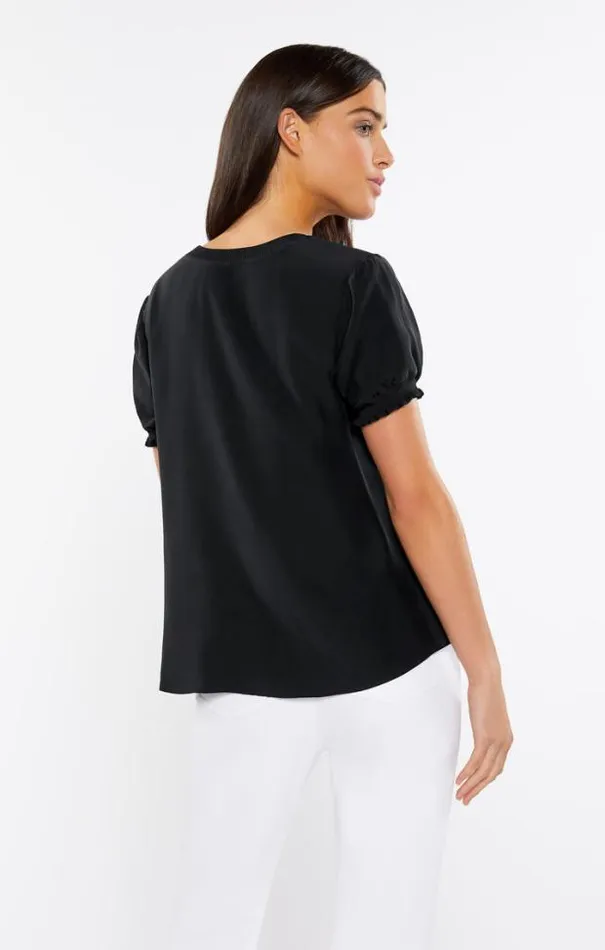 Cinq A Sept Blouses Women Lenny Top Silk Black