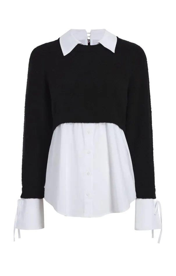Cinq A Sept Blouses Women Nelida Top Blackwhite