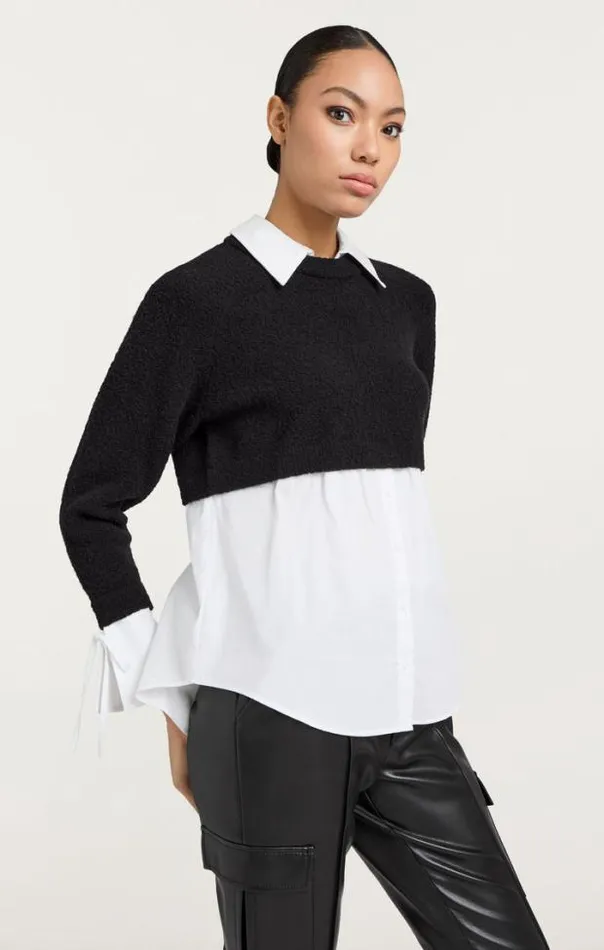 Cinq A Sept Blouses Women Nelida Top Blackwhite