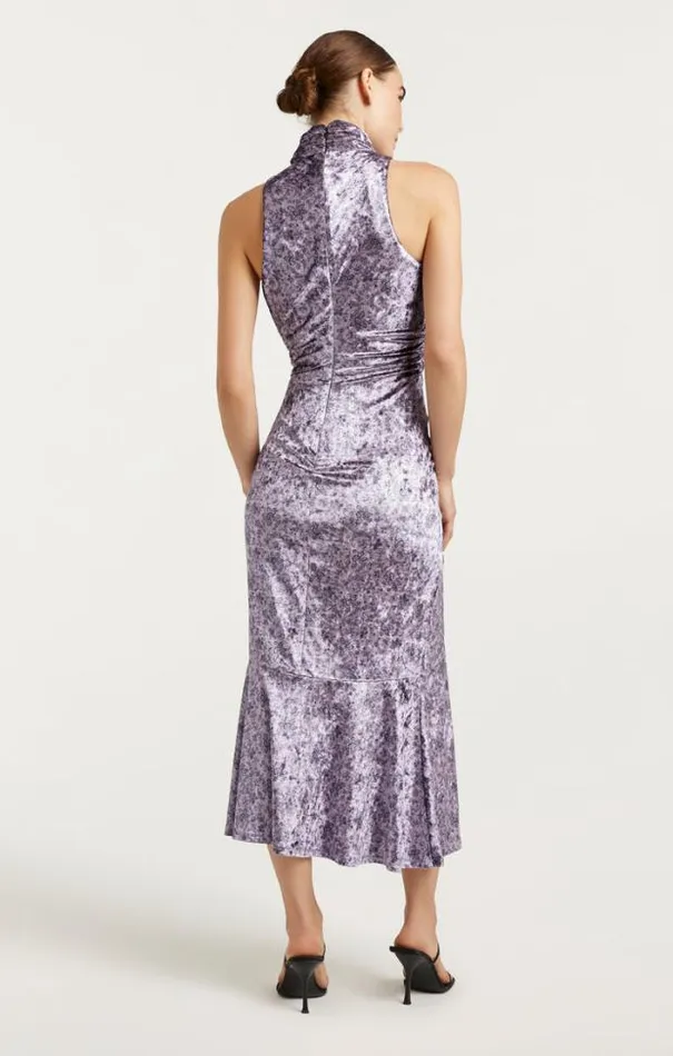 Cinq A Sept Cocktail and Evening Women Butterfly Paisley Rori Dress Lilac Multi
