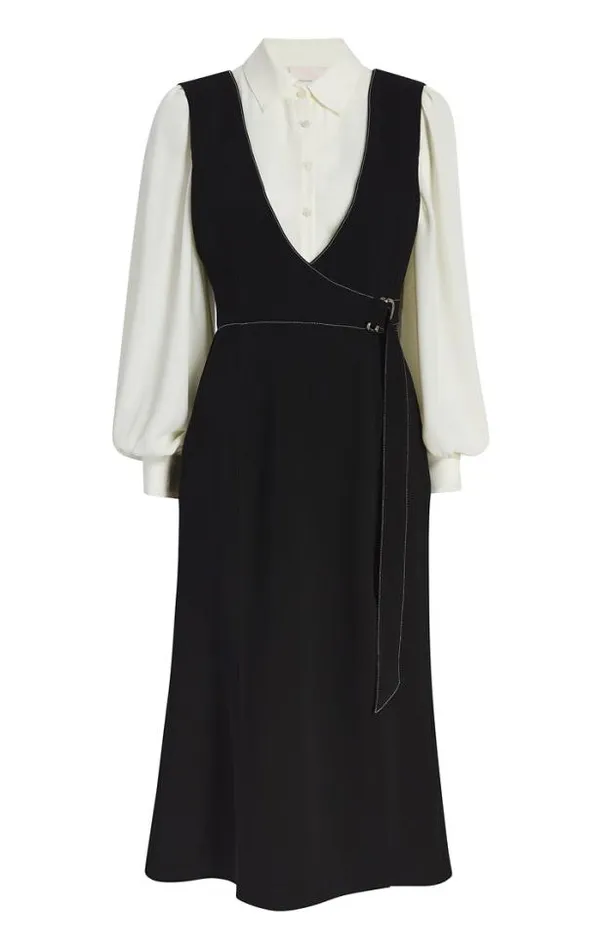 Cinq A Sept Midi Women Ambre Dress Blackivory