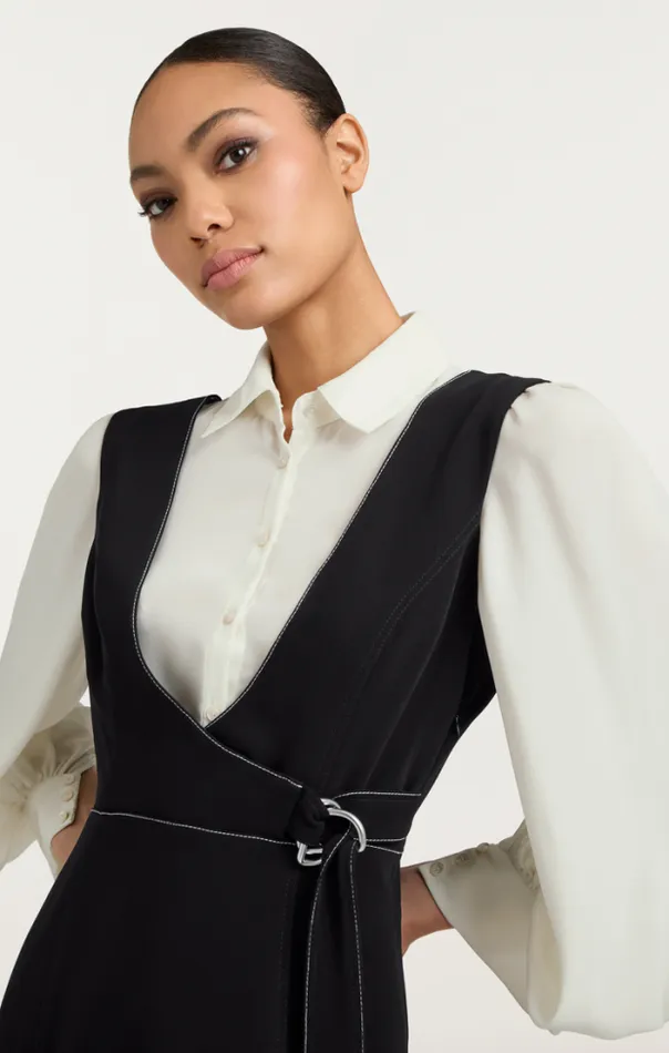 Cinq A Sept Midi Women Ambre Dress Blackivory