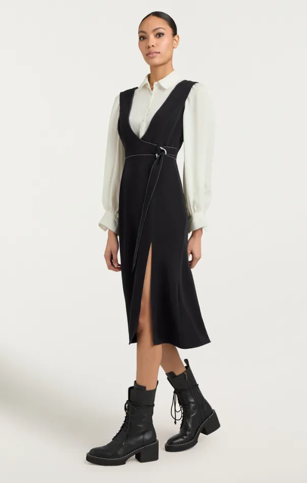 Cinq A Sept Midi Women Ambre Dress Blackivory