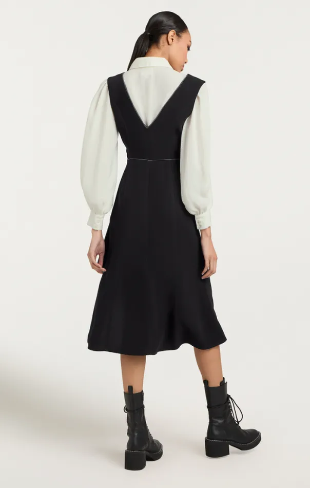 Cinq A Sept Midi Women Ambre Dress Blackivory