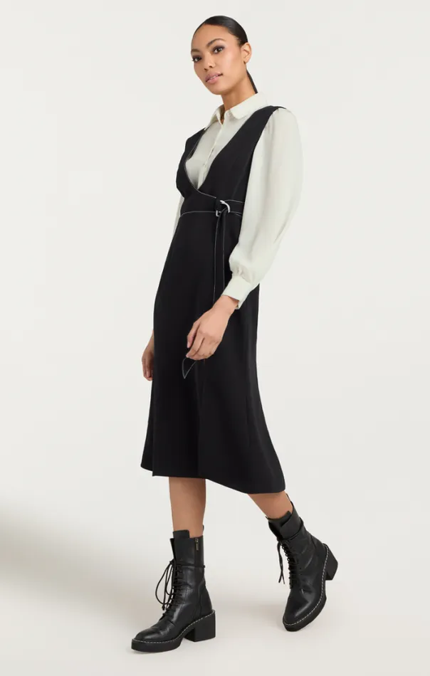 Cinq A Sept Midi Women Ambre Dress Blackivory