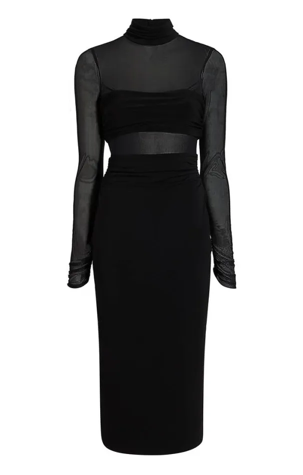 Cinq A Sept Midi Women Ariana Dress Black