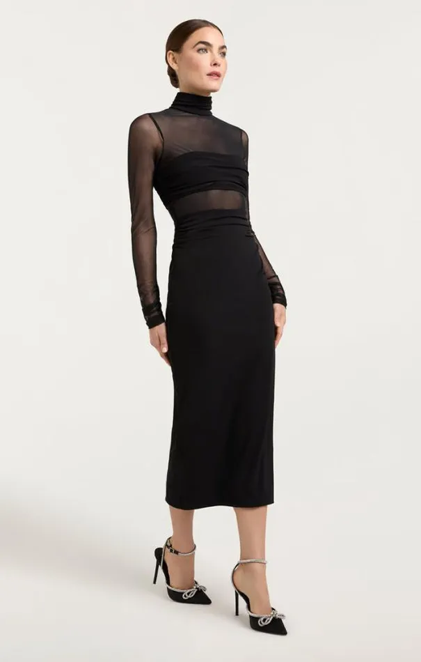Cinq A Sept Midi Women Ariana Dress Black