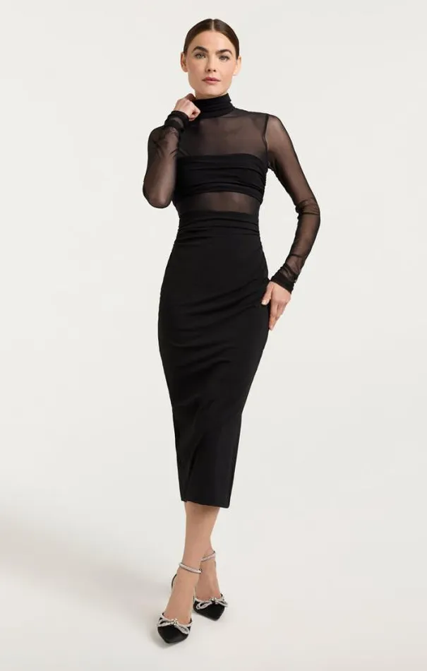 Cinq A Sept Midi Women Ariana Dress Black