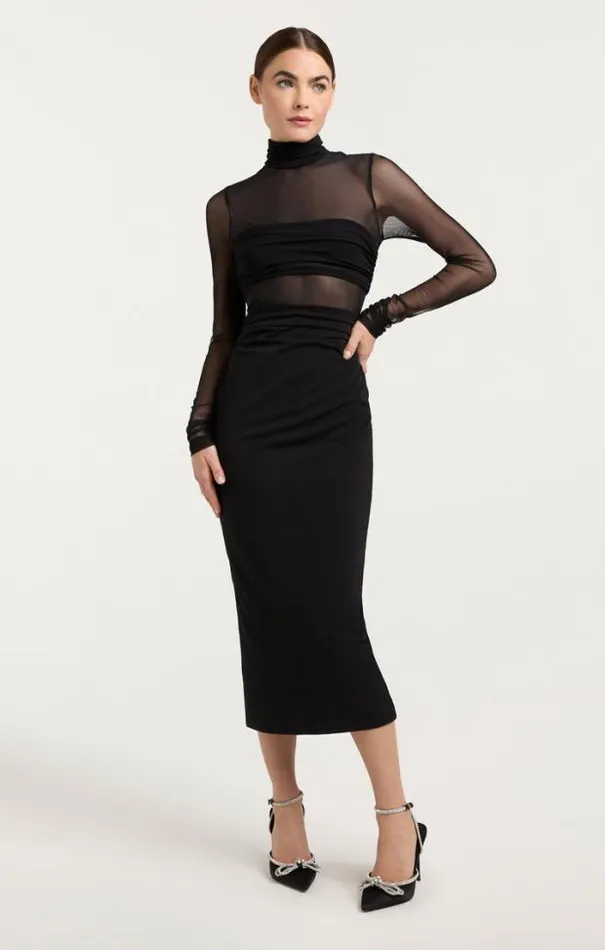 Cinq A Sept Midi Women Ariana Dress Black