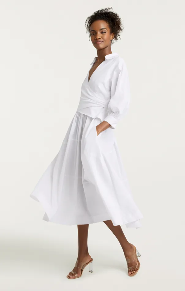 Cinq A Sept Midi Women Camron Dress White