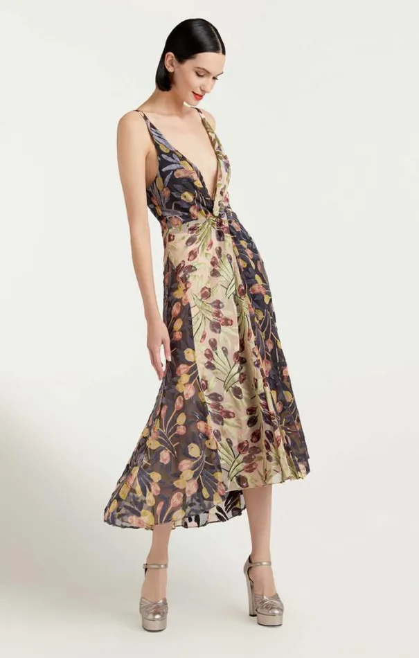 Cinq A Sept Midi Women Carolee Dress Pearlblack Multi