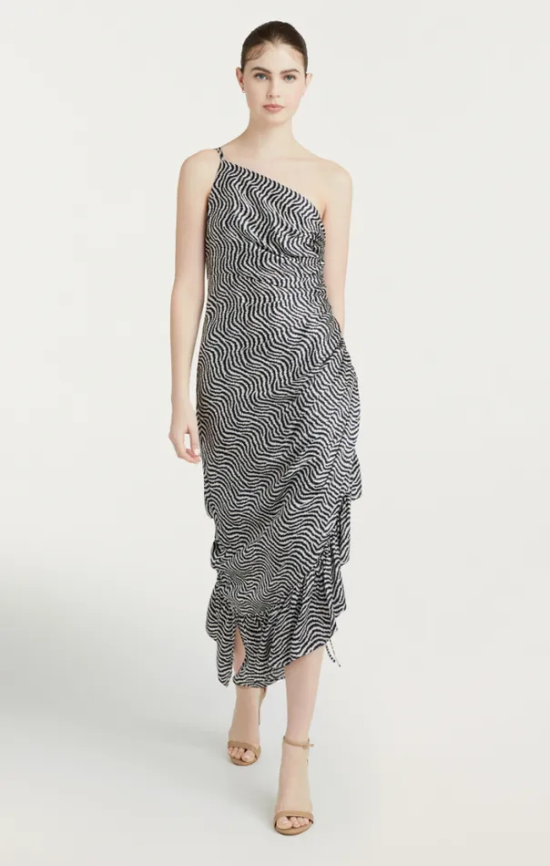 Cinq A Sept Midi Women Christel Dress Ivorynavy