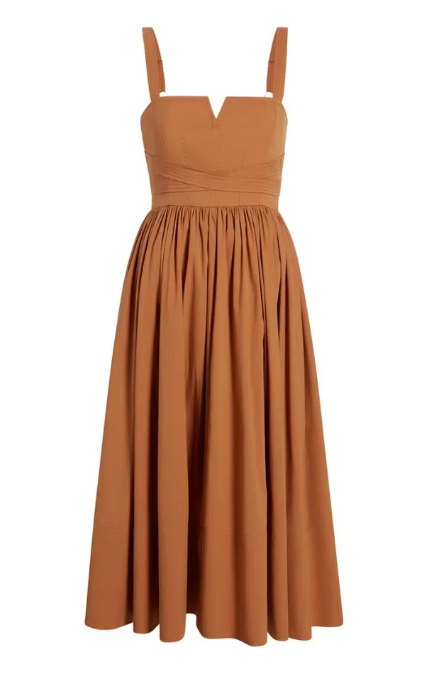 Cinq A Sept Midi Women Cornelia Dress Cinnamon