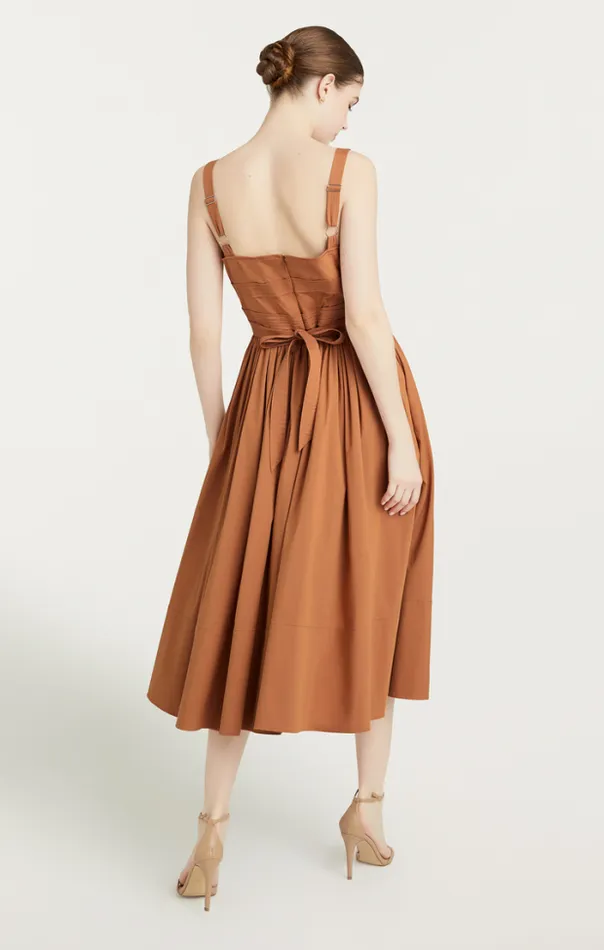 Cinq A Sept Midi Women Cornelia Dress Cinnamon