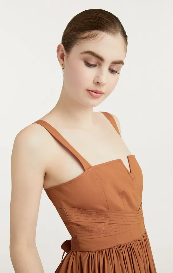 Cinq A Sept Midi Women Cornelia Dress Cinnamon