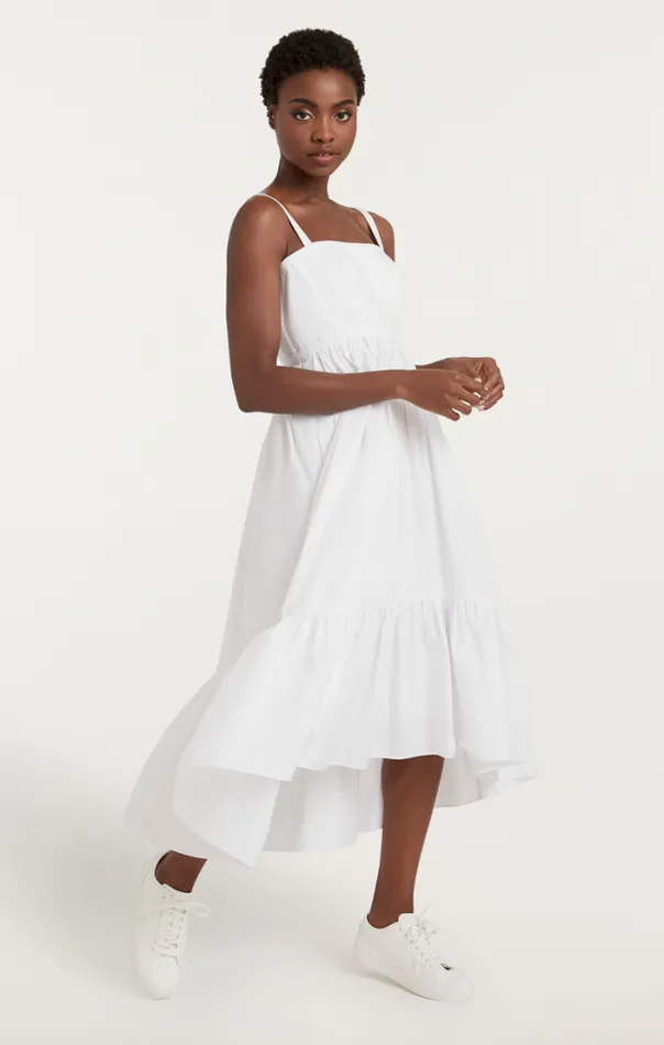Cinq A Sept Midi Women Elsie Dress White