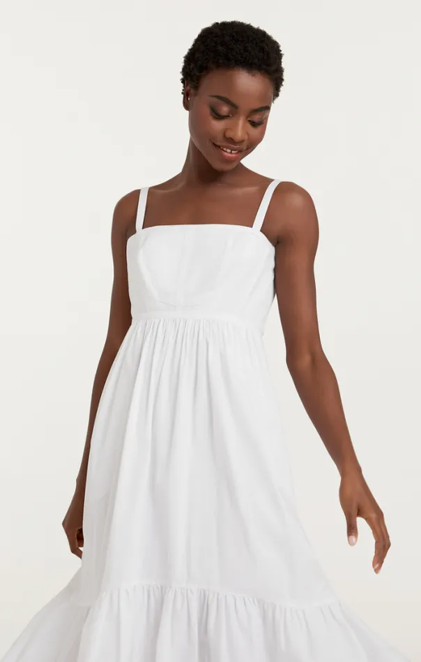 Cinq A Sept Midi Women Elsie Dress White