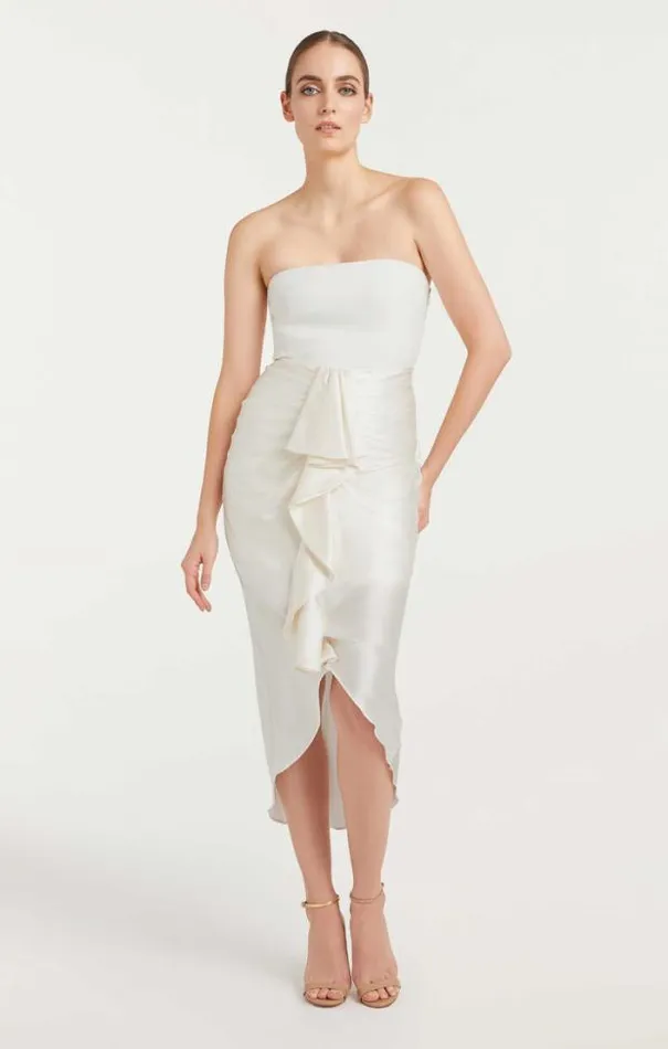 Cinq A Sept Midi Women Georgiana Dress Ivory