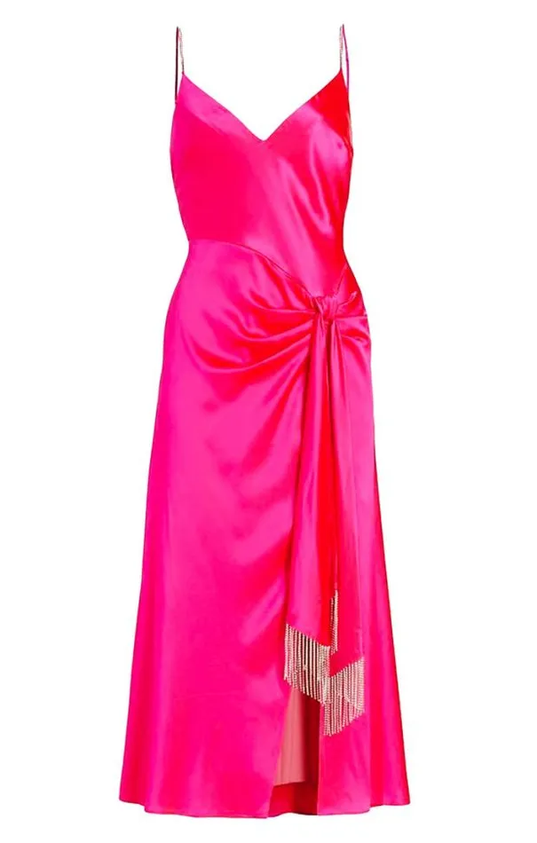Cinq A Sept Midi Women Kalena Dress Ultra Pink