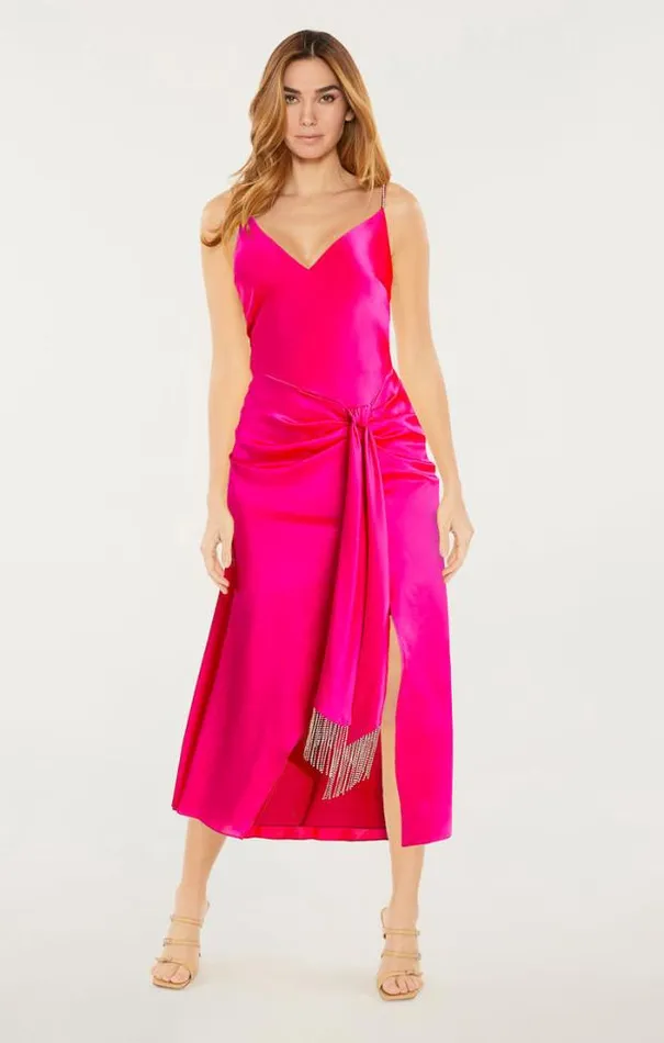 Cinq A Sept Midi Women Kalena Dress Ultra Pink