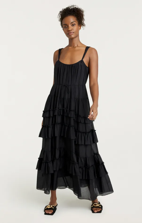Cinq A Sept Midi Women Kandra Dress Black