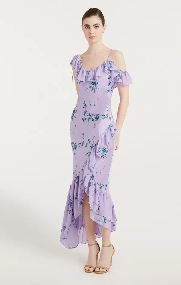 Cinq A Sept Midi Women Kersti Dress Lilac Wine Multi