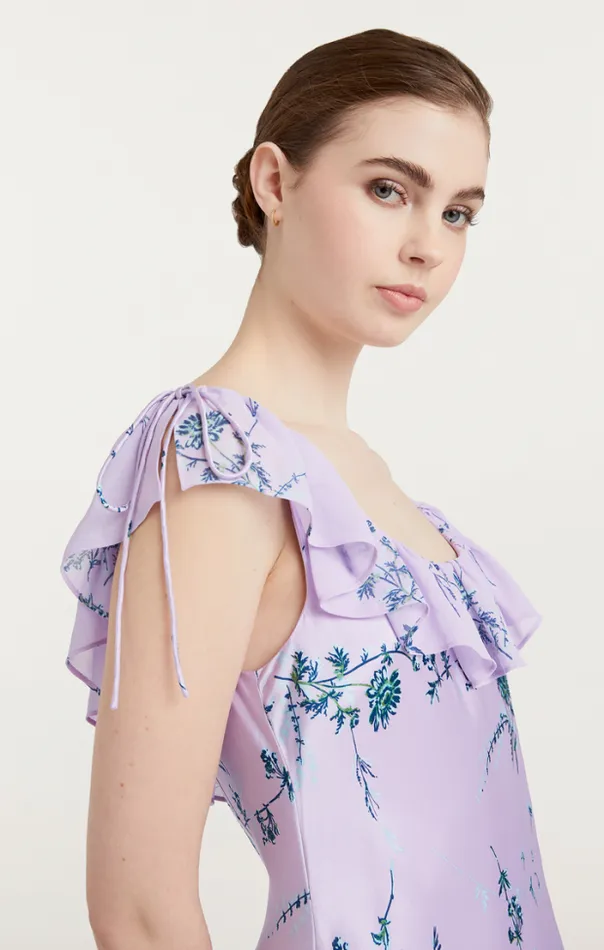 Cinq A Sept Midi Women Kersti Dress Lilac Wine Multi