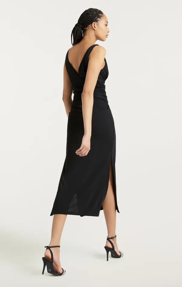Cinq A Sept Midi Women Lacey Dress Black