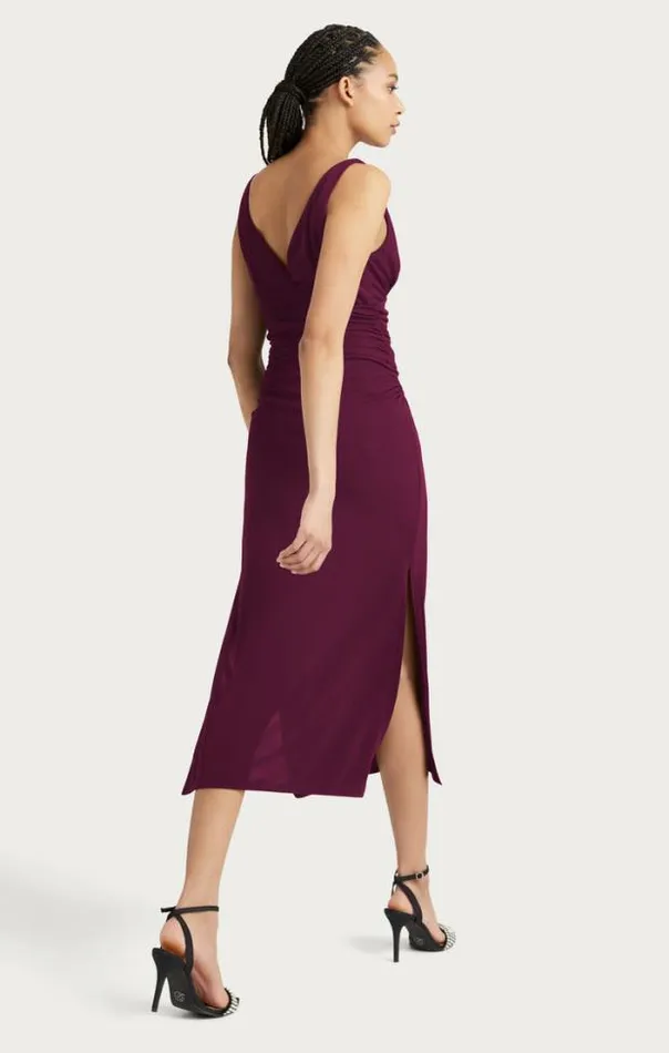 Cinq A Sept Midi Women Lacey Dress Dark Fig
