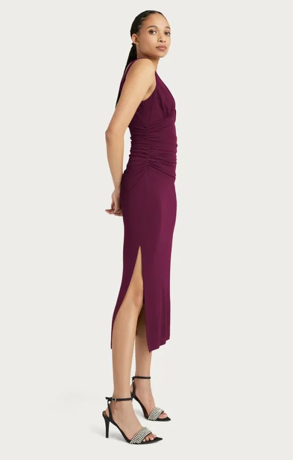 Cinq A Sept Midi Women Lacey Dress Dark Fig