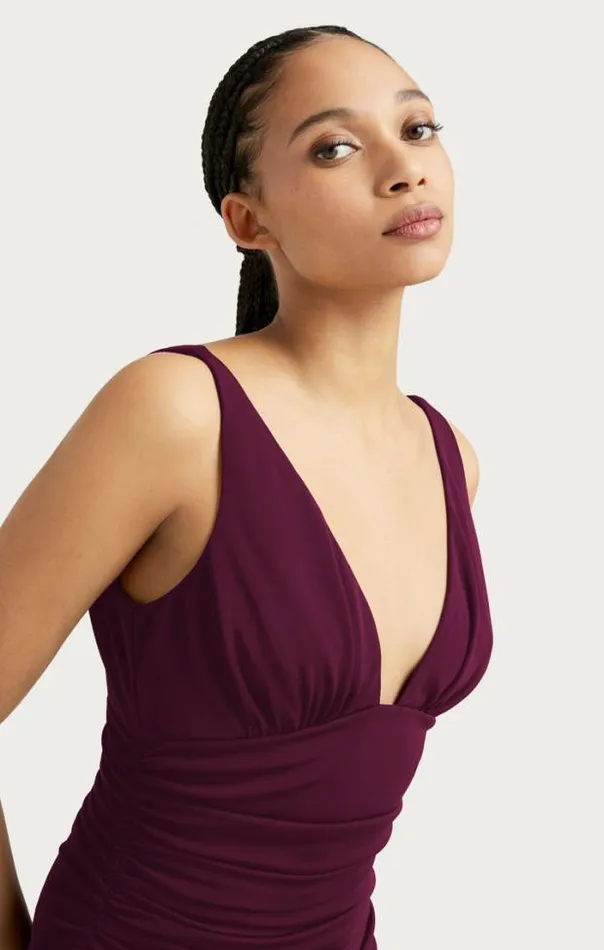 Cinq A Sept Midi Women Lacey Dress Dark Fig