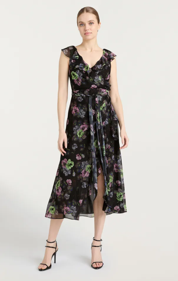 Cinq A Sept Midi Women Laure Dress Midnight Multi