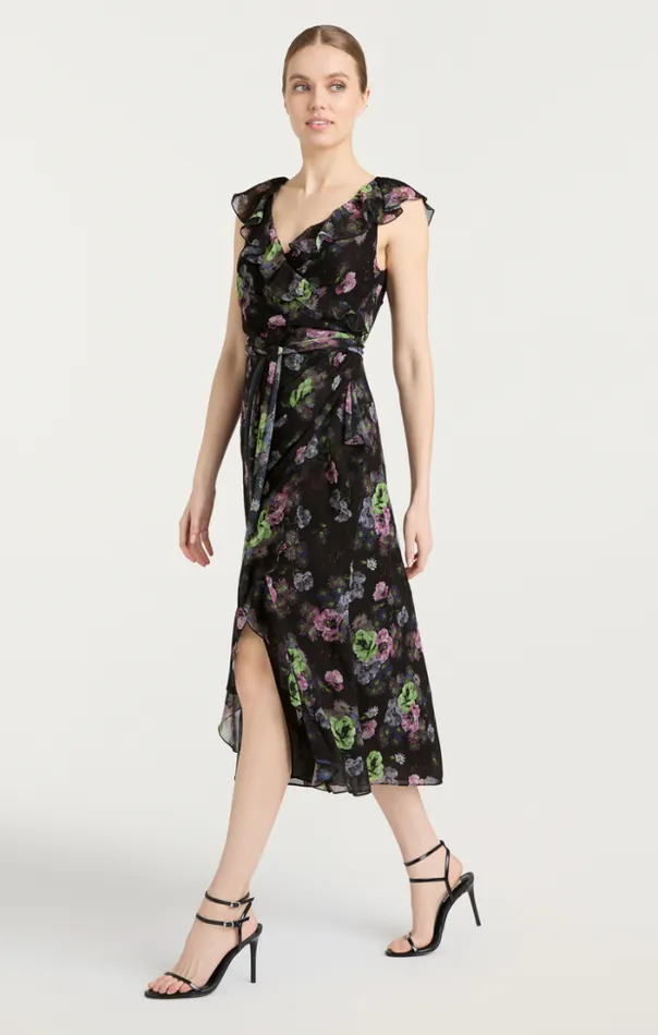 Cinq A Sept Midi Women Laure Dress Midnight Multi