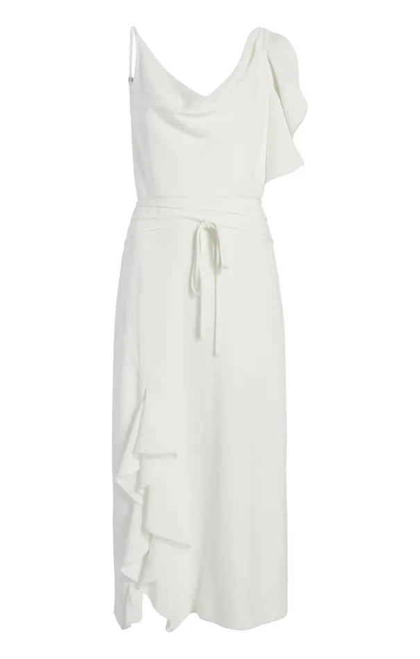 Cinq A Sept Midi Women Lavonne Dress Ivory