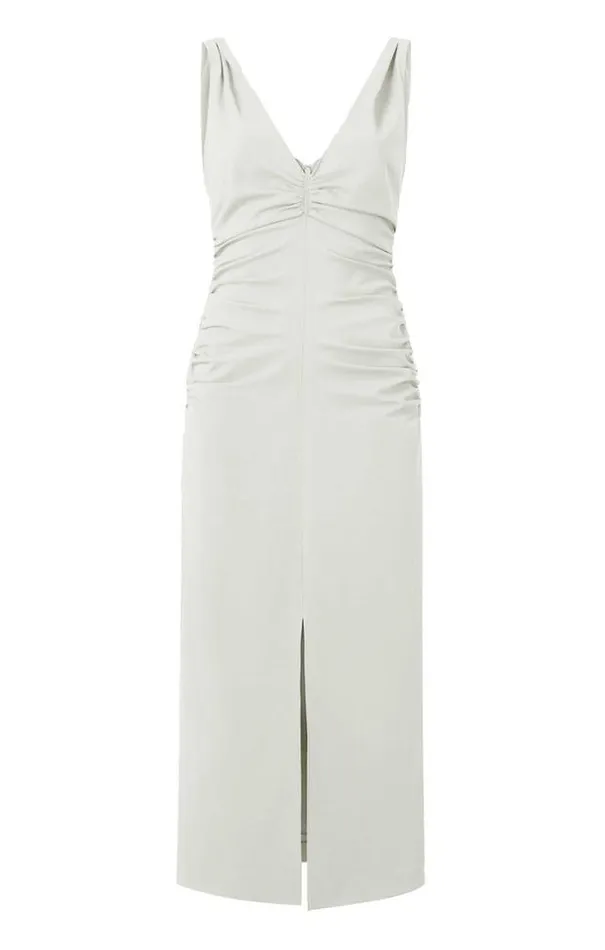 Cinq A Sept Midi Women Leonna Dress Ivory