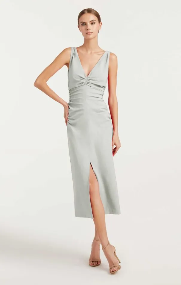 Cinq A Sept Midi Women Leonna Dress Ivory