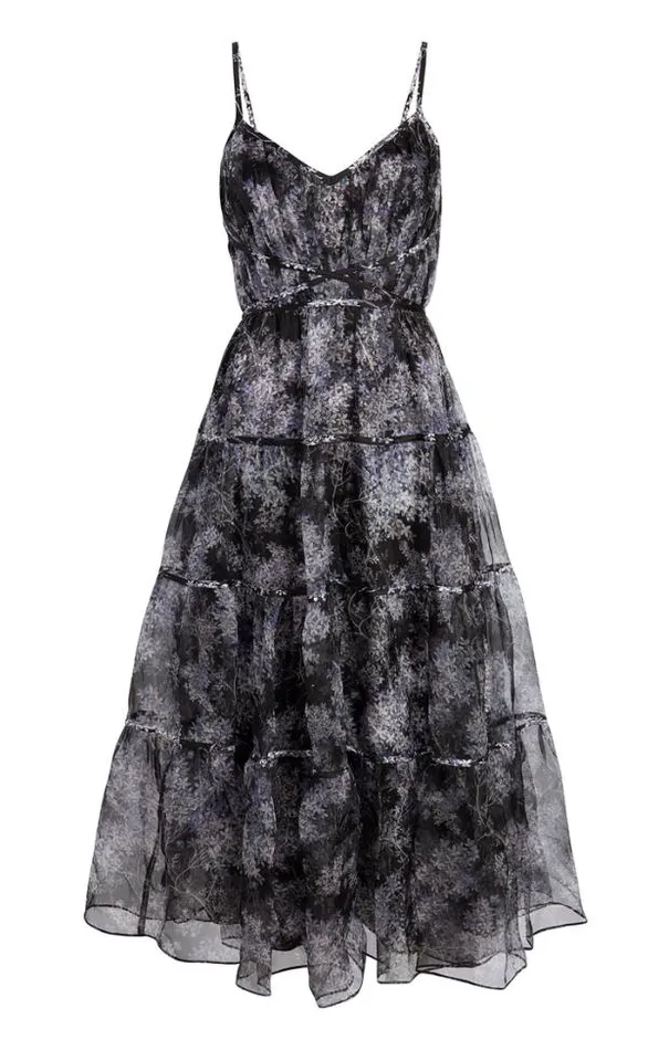 Cinq A Sept Midi Women Livvy Dress Black Multi