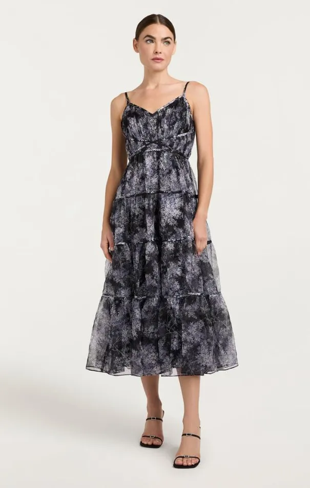 Cinq A Sept Midi Women Livvy Dress Black Multi