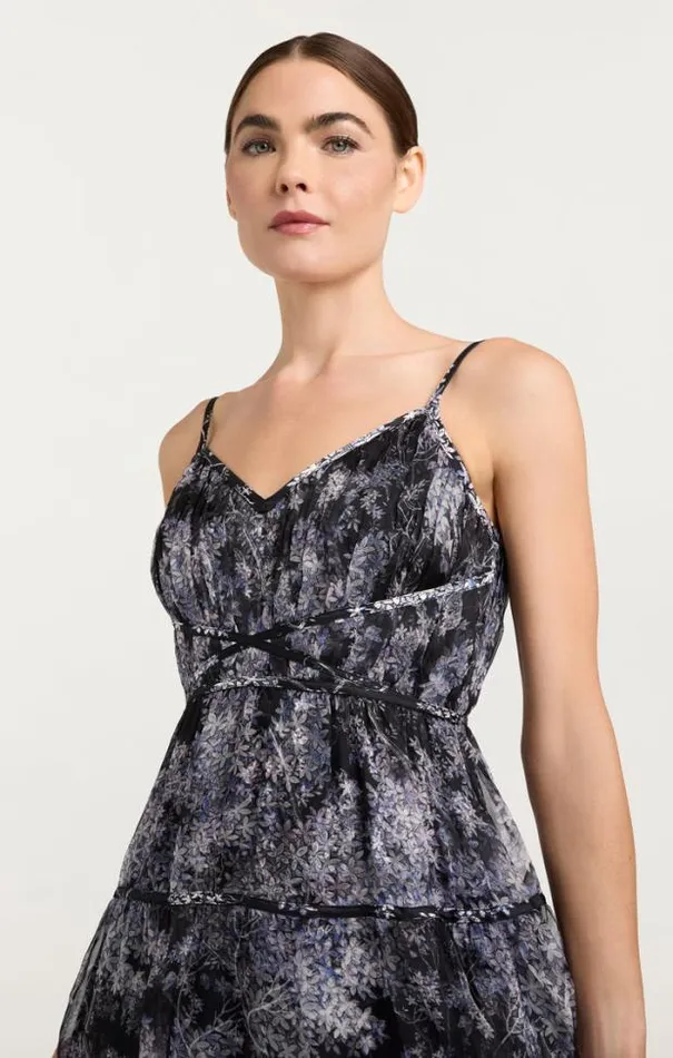 Cinq A Sept Midi Women Livvy Dress Black Multi